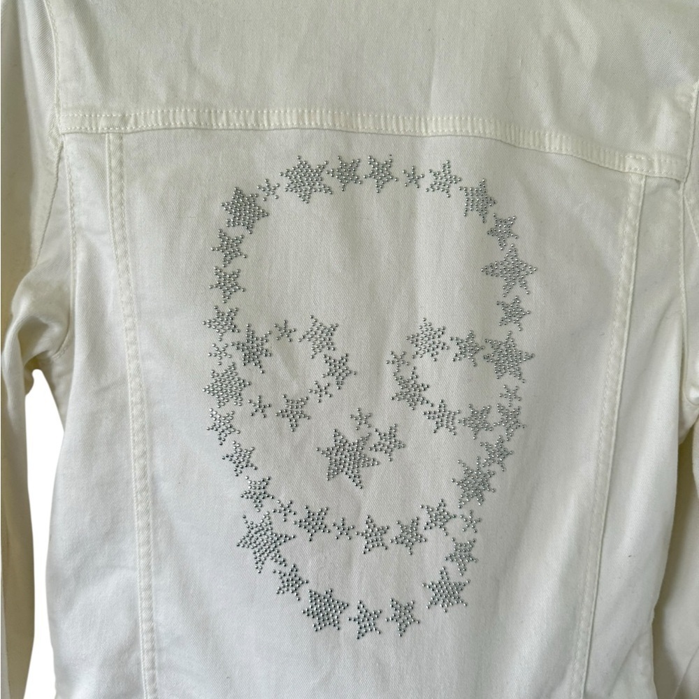 Zadig & Voltaire Kikoy Denim Jacket Skull Stars - Picture 9 of 11